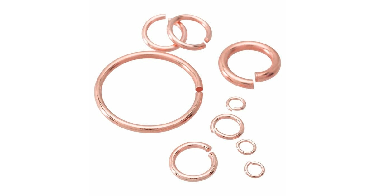 Rose Gold Filled - Anneaux Ouverts 2.5mm, 3mm, 4mm, 5mm, 6mm ou 8mm : 10, 100 ou 1000